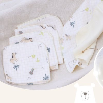 Khăn sữa sợi tre cao cấp CUNCON, (5 cái/hộp)