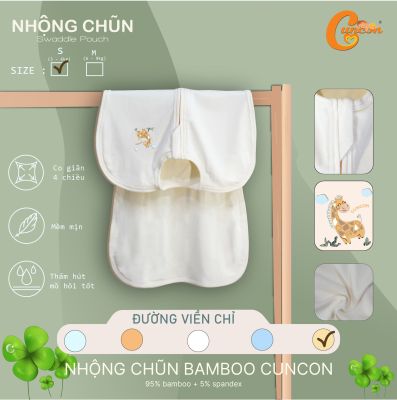 Nhộng chũn sợi tre kháng khuẩn Cuncon (Size S)