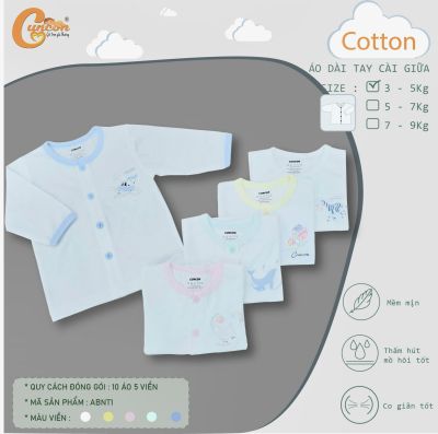 Áo Cài Giữa Trắng Dài In Hình Cuncon