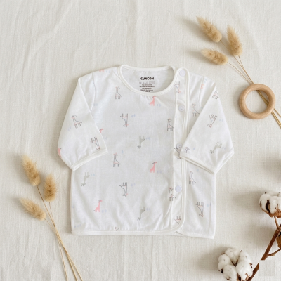 Áo sơ sinh họa tiết bác sỹ tay dài CUNCON (Nhiều họa tiết)