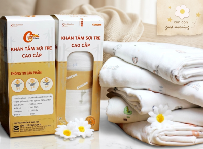 Khăn tắm sợi tre cao cấp CUNCON kích thước 110x120cm